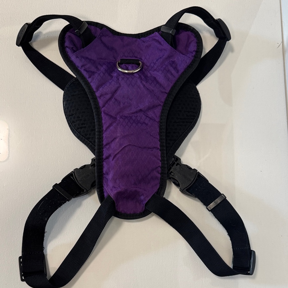 Purple and Black Pet Harness